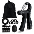 Ultimate 6 Pack Grip Strength Trainer Kit - Adjustable Resistance Hand Grippers & Forearm Workout Ring for Muscle Building & Injury Recovery