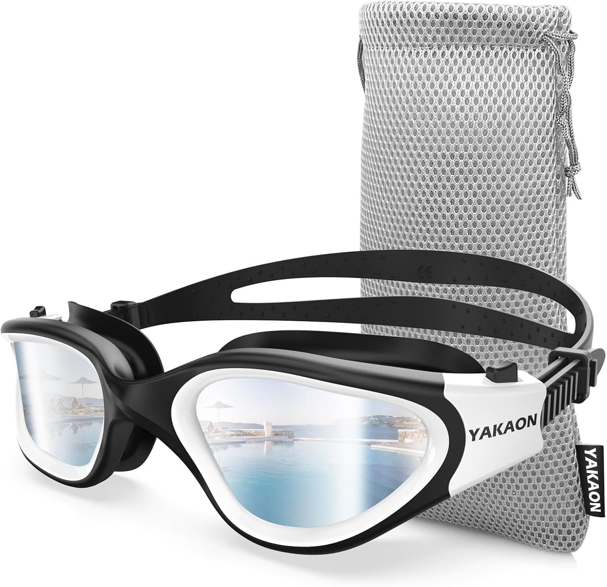 Premium Polarized Swimming Goggles for Adults - Anti-Fog, UV400 Protection, Leak-Proof Design
