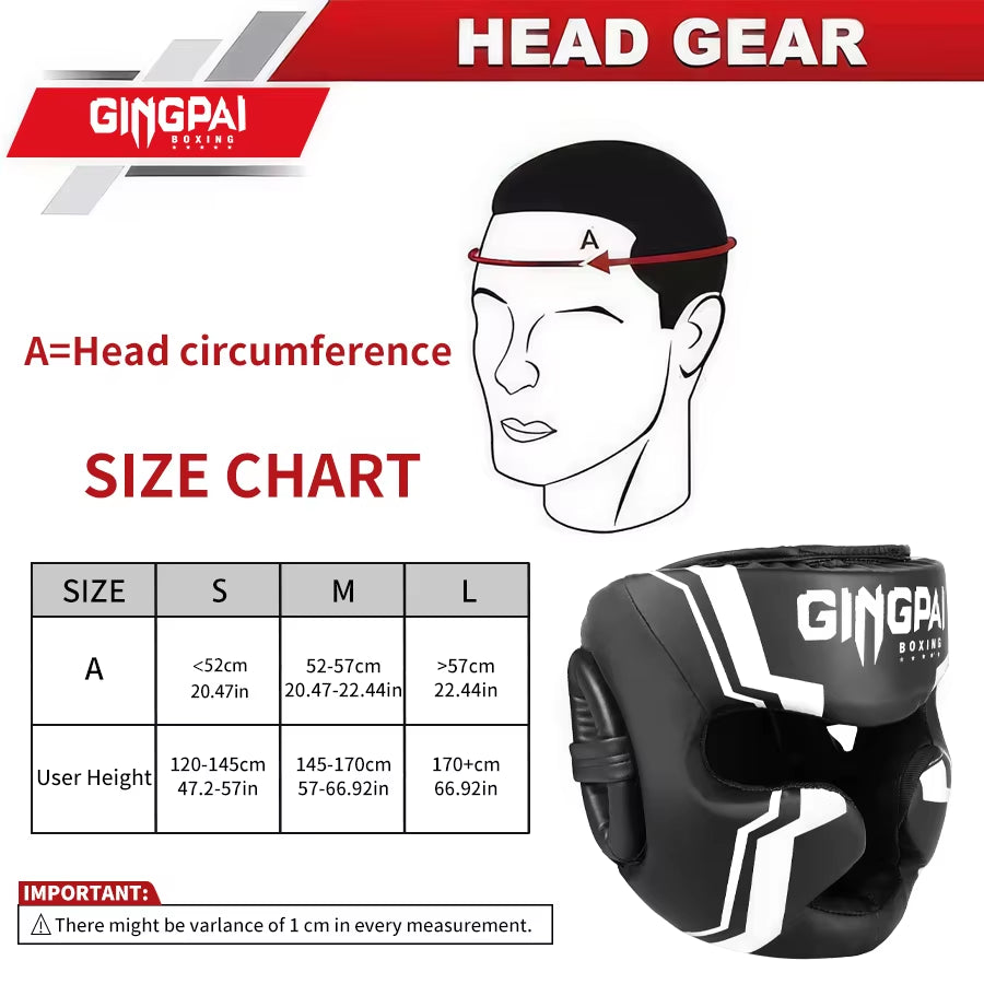 Ultimate Boxing & MMA Safety Helmet - Full-Coverage Headgear for Adults & Kids | Perfect for Muay Thai & Kickboxing Training